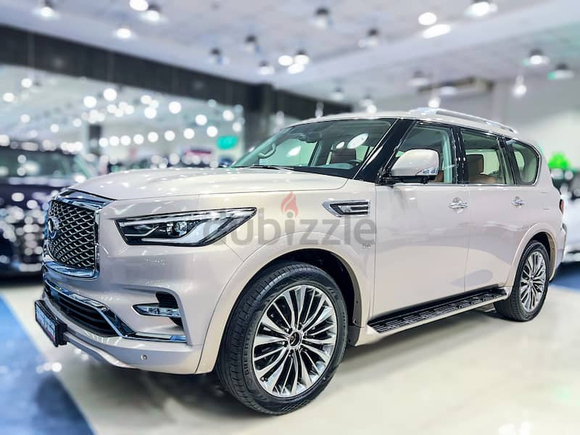 INFINITI QX80 GOLDEN 2019 / GCC / SPECIFICATION / LOW MILEAGE