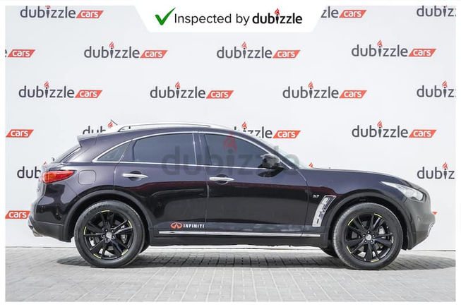 AED1149/month | 2015 Infiniti QX70 3.7L | GCC Specifications | Ref#27227