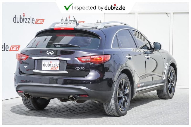 AED1149/month | 2015 Infiniti QX70 3.7L | GCC Specifications | Ref#27227