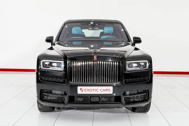 4 YEARS WARRANTY + SERVICE || Rolls-Royce Cullinan Black Badge 2022 Black-Turquoise 500KM