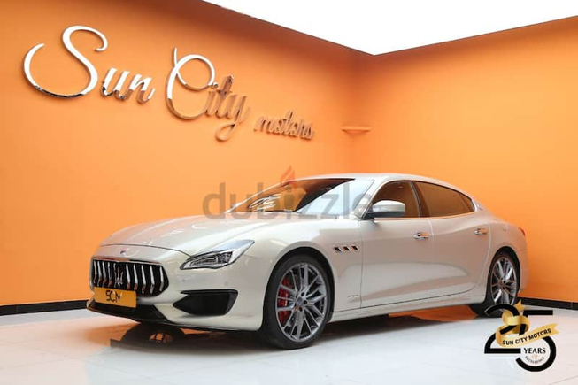 AED 3,818 /MONTH((WARRANTY AVAILABLE))2018 MASERATI QUATTROPORTE GTS GRANSPORT 3.6L V8 TWIN TURBO