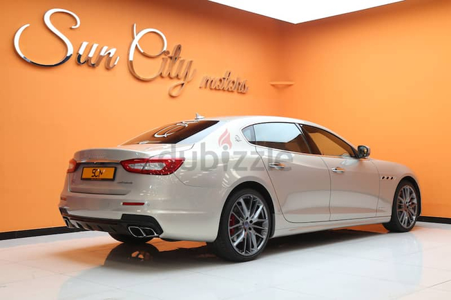 AED 3,818 /MONTH((WARRANTY AVAILABLE))2018 MASERATI QUATTROPORTE GTS GRANSPORT 3.6L V8 TWIN TURBO