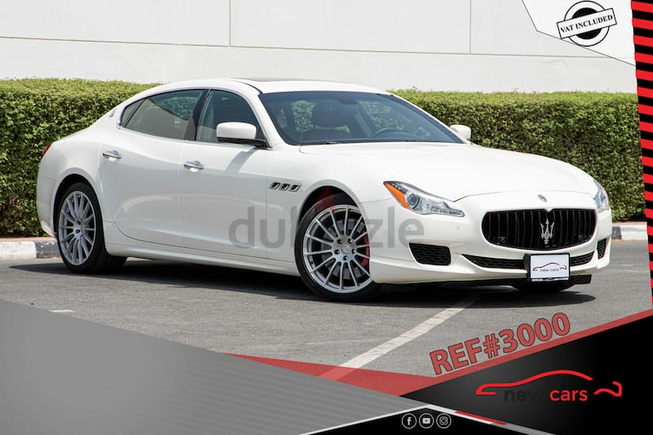 MASERATI QUATTROPORTE GTS V8 - 2015 - GCC - 3350 AED/MONTHLY- 1 YEAR WARRANTY UNLIMITED KM AVAILABLE