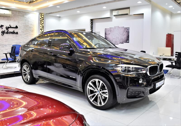 AED 2,330 EMi at 0% DP | BMW X6 M-Kit / xDrive35i ( 2016 Model ) in Black Color GCC Specs