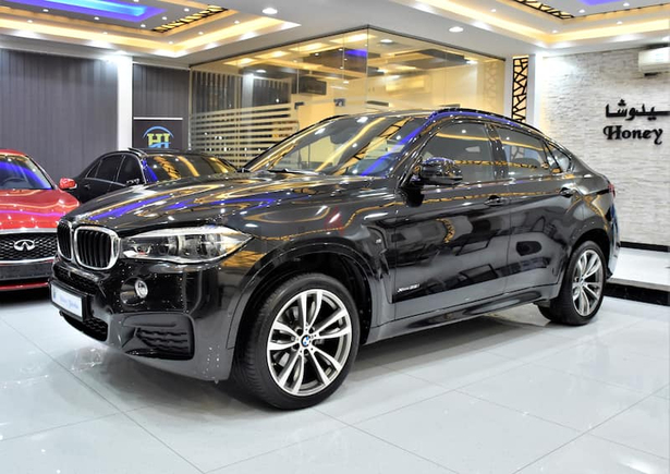 AED 2,330 EMi at 0% DP | BMW X6 M-Kit / xDrive35i ( 2016 Model ) in Black Color GCC Specs