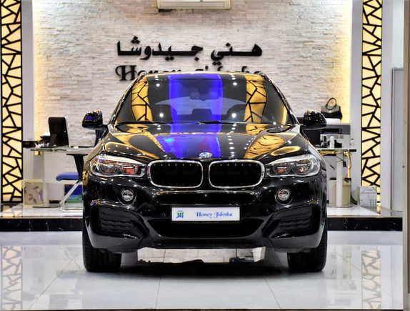 AED 2,330 EMi at 0% DP | BMW X6 M-Kit / xDrive35i ( 2016 Model ) in Black Color GCC Specs