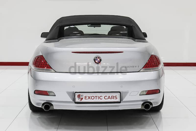 BMW 630i Cabriolet 2006 Silver-Maroon 142,000KM