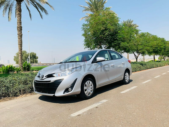 AED 900/M GCC TOYOTA YARIS 2019 MODEL 100% BANK FINANCE IS AVAILABLE ON 0% DP