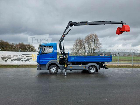 Mercedes-Benz - Atego 823 Kipper MEILLER+HIAB 072 / 3x hydr Funk - Aвтокран