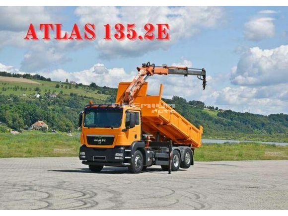MAN - TGS 28.360 Kipper 5,10 m+ATLAS 135.2E/FUNK *6x4 - Aвтокран