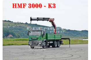 Iveco - TRAKKER 450 * HMF 3000K3 + FUNK * 6x4 - Aвтокран