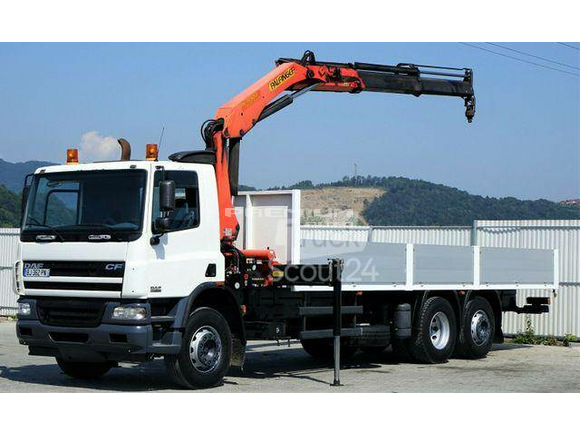 DAF - CF 75.310 Pritsche 7,90 m + KRAN / 6x2! - Aвтокран