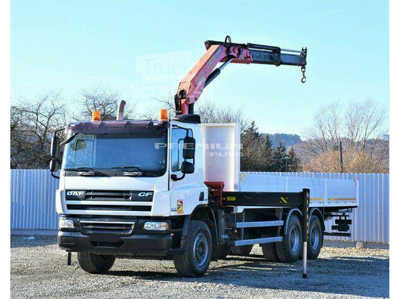 DAF - CF 75.360 Pritsche 7,95 m + PK 15500/FUNK * 6x4 - Aвтокран