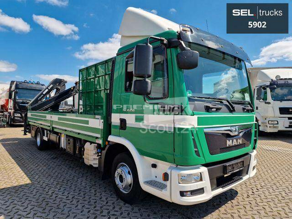 MAN - TGL 12.250 4X2 BL / HIAB / GLAS / KRAN - Aвтокран