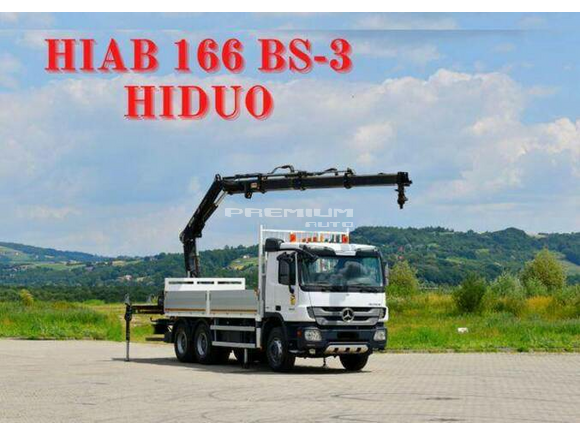 Mercedes-Benz - ACTROS 2636 * HIAB 166BS 3HIDUO+FUNK / 6x4 - Aвтокран