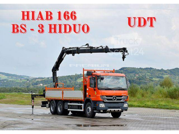 Mercedes-Benz - ACTROS 2636 * HIAB 166BS 3HIDUO+FUNK / 6x4 - Aвтокран