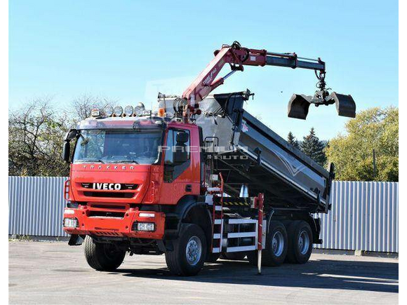 Iveco - TRAKKER 410* Kipper 5,10m*LADEKRANE EURO 162/6x6 - Aвтокран