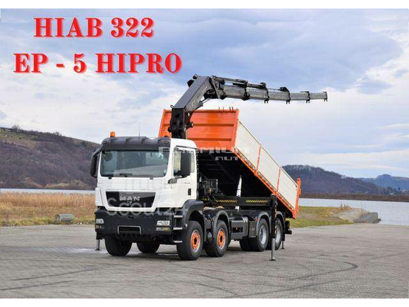 MAN - TGS 35.440 * HIAB 322 EP 5HIPRO+FUNK / 8x4! - Aвтокран