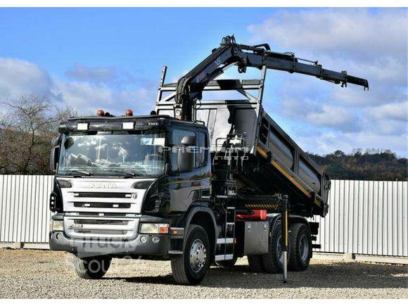 Scania - P380 Kipper 4,80m *HIAB144B 3HIDUO Bordmatic*6x4 - Aвтокран