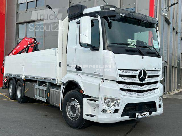 Mercedes-Benz - ACTROS 5S M FHS 6x2 FASSI SOFORT VERFGBAR! - Aвтокран