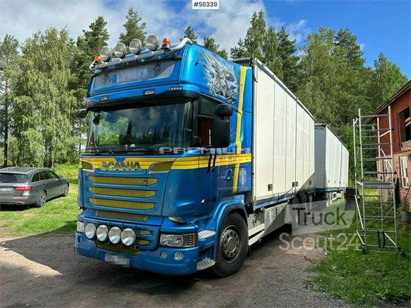 Scania - R560 6x2 box truck with Crane HIAB X HIPRO 302 E 8 - Aвтокран