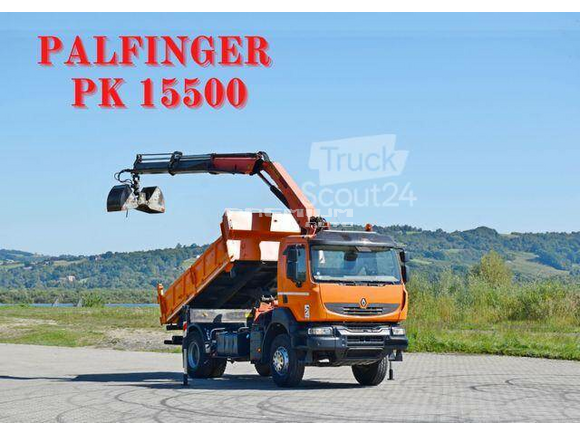 Renault - KERAX 370 DXI* KIPPER 3,70m *PK 15500 + FUNK*TOP - Aвтокран