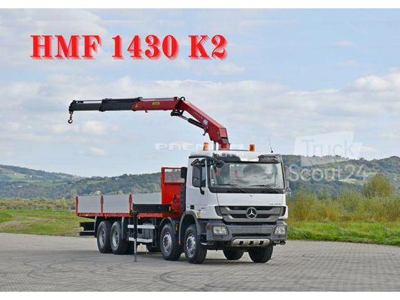 Mercedes-Benz - ACTROS 3241 *HMF 1430 K2/FUNK * TOPZUSTAND - Aвтокран