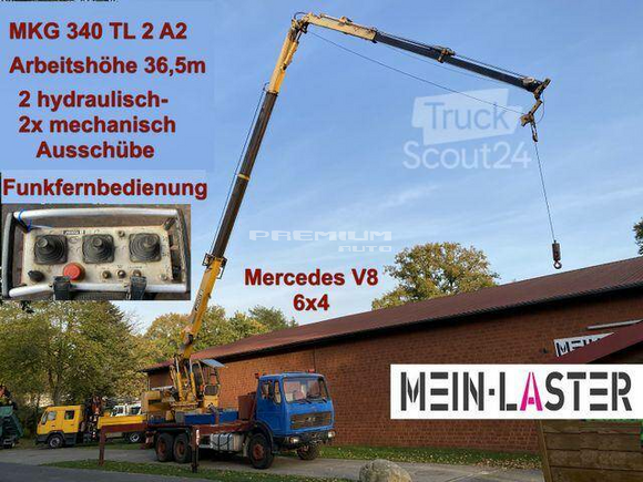 Mercedes-Benz - 2622 V8 6x4 MKG 340 T2A2 36,5m Seilwinde Funk - Aвтокран