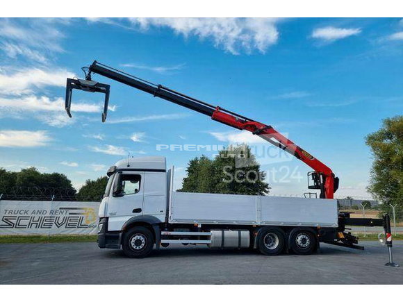 Mercedes-Benz - Actros 2546 6x2 Pritsche Palfinger PK20.501L - Aвтокран