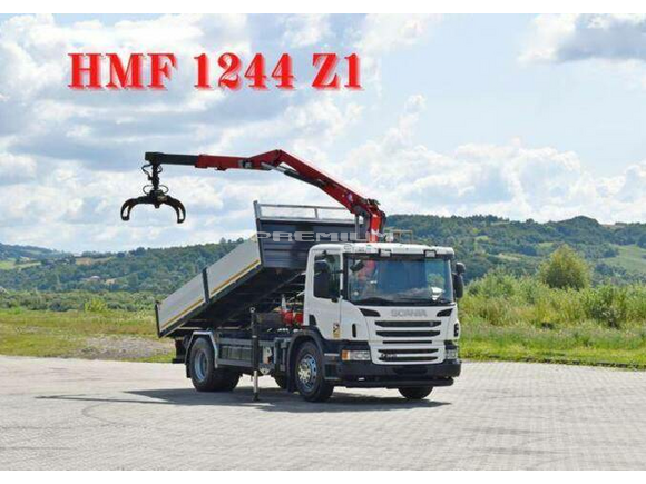 Scania - P320 Kipper 4,80m*KIPPER 4,80m* HMF 1244 Z1+FUNK - Aвтокран