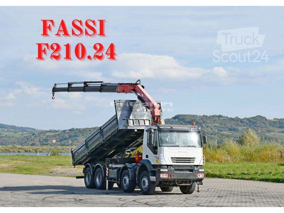 Iveco - TRAKKER 440*Kipper 5,90m*FASSI F210A.24/FUNK*8x4 - Aвтокран