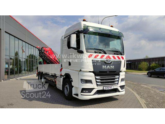 MAN - TGX 26.510 6x2 4 LL Containerpritsche/Fassi 545 - Aвтокран