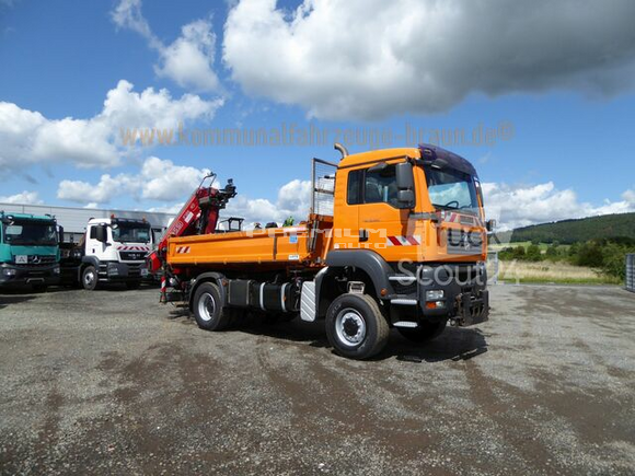 MAN - MAN 19.314 4x4 Fassi F135 Funk Kran Kommunal - Aвтокран