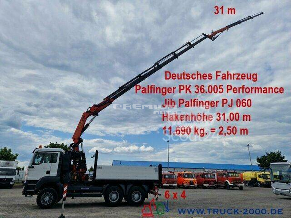 MAN - TGA 33.360 6x4 KranPK36005+JIB 31mHhe 12t/ 2,5m - Aвтокран