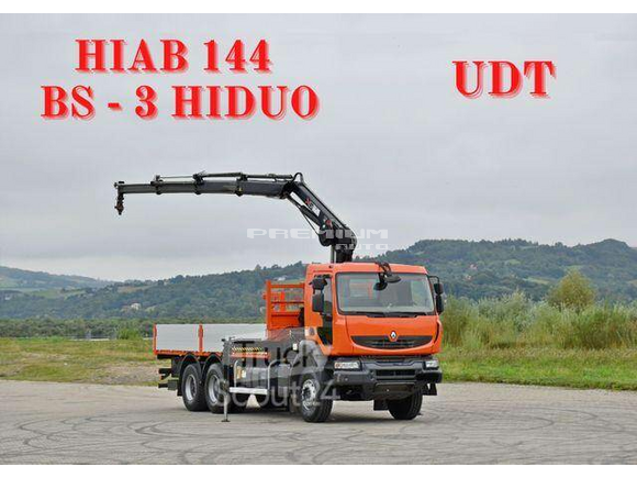 Renault - KERAX 380 * HIAB 144 BS 3 HIDUO*FUNK *6x4 - Aвтокран