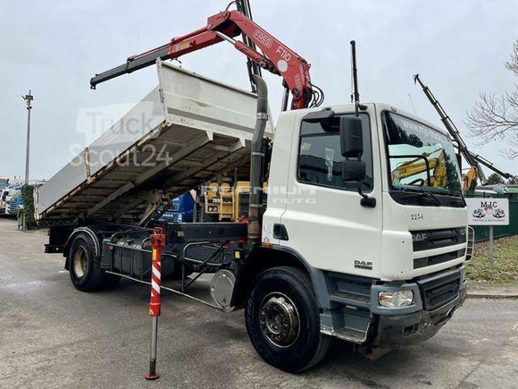 DAF - CF 75.250 KIPPER KRAN FASSI F110A.22 (10Tm) * - Aвтокран