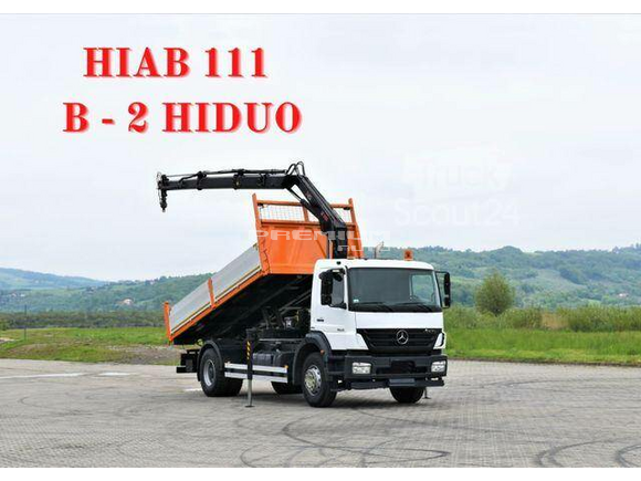 Mercedes-Benz - AXOR 1829 * HIAB 111 B 2 HIDUO + FUNK - Aвтокран