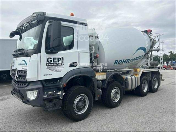 Mercedes-Benz - AROCS 3743, 8X4 BETONMISCHER ,EURO 6 , 9 M LIEBHERR MISCHER - Бетономешалка