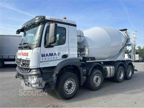 Mercedes-Benz - AROCS 3743, 8X4 BETONMISCHER ,EURO 6 , 9 M LIEBHERR MISCHER - Бетономешалка