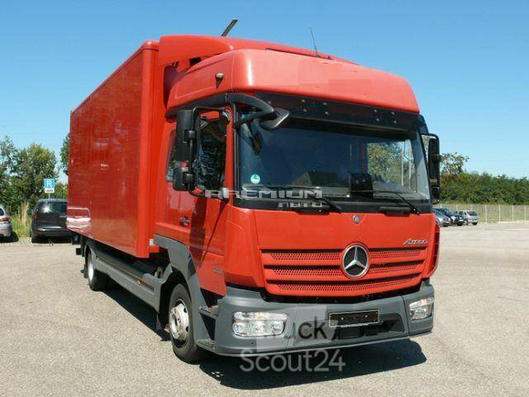 Mercedes-Benz - Atego 818 Koffer BigSpace Doka 6Sitze/Liegen LBW - Фургон