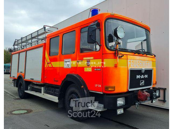 MAN - 16.240 F 4x2 LF 24 Ziegler Feuerwehr 27tkm Winde - Фургон