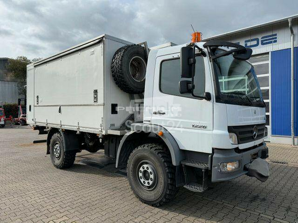 Mercedes-Benz - Atego 1226 AF 4x4 Werkstatt Wohnmobil Blattfed. - Фургон