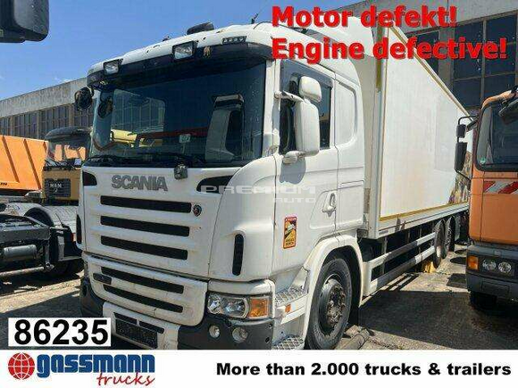 Scania - G420 6x2, Liftachse, Hiab LBW, Motor defekt! - Фургон