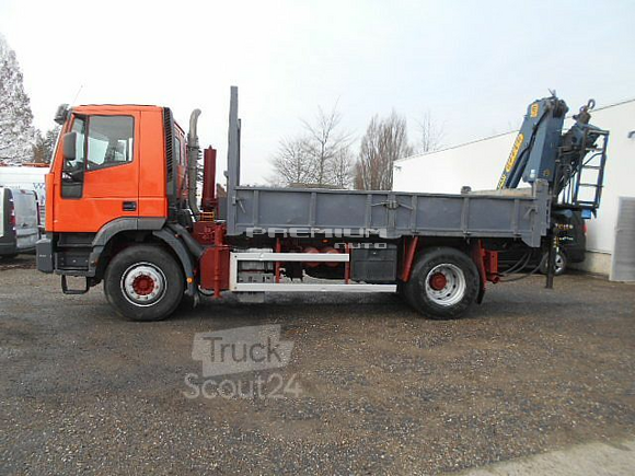 Iveco - CURSOR 270 KIPPER MET LAADKRAAN EFFER E140 - Самосвал