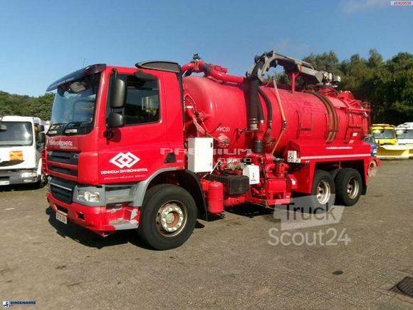 DAF - CF 75.310 6x4 RHD Whale vacuum tank 11.8 m3 / 2 co - Самосвал