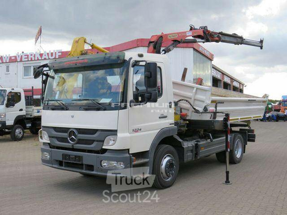 Mercedes-Benz - Atego 1224 K 2 Achs Kipper Kran Palf. PK 7001 - Самосвал