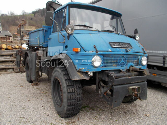 Unimog - LS 1113 B (416) Heckkran HIAB 950 2 Seitenkipper - Самосвал