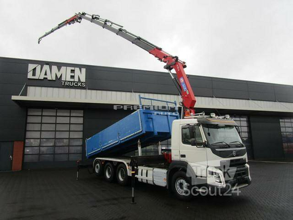 Volvo - FMX 460 8x4 Euro 6 HMF 3220 K5 JIB FJ 1000 K4 - Самосвал