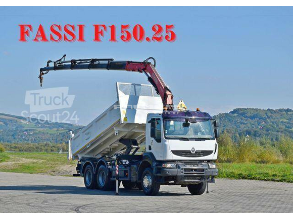 Renault - KERAX 370* FASSI F150.25 + FUNK /6x4 - Самосвал