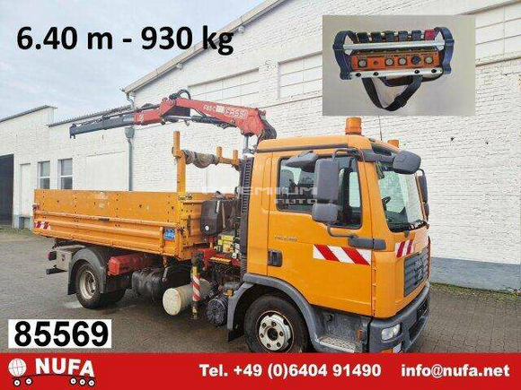 MAN - TGL 8.180 4x2 BB, Meiller, Kran Fassi F65C, Funk - Самосвал